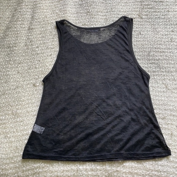 ❤️ BOUTIQUE WOMENS SIZE SMALL BLACK BURNOUT MUSCLE TANK - Picture 11 of 15
